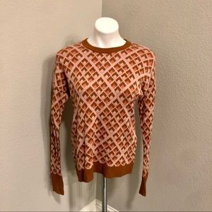 A New Day Women's Sweater - Size M - Brown/Pink